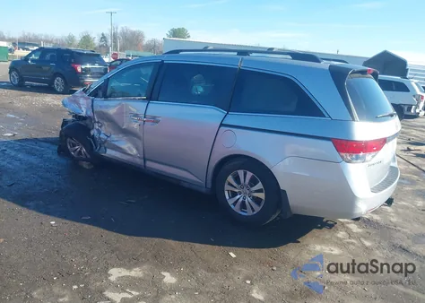 2014 Honda Odyssey Ex-L from USA, damaged, VIN 5FNRL5H6XEB020687